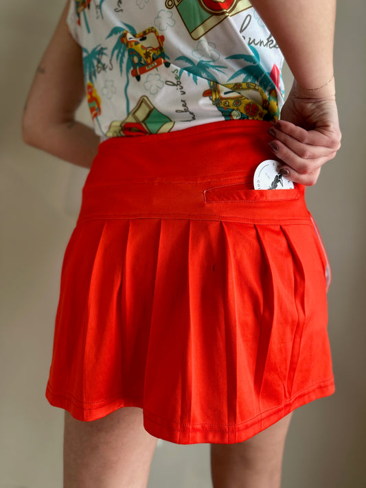 Just Red Women's Ruffle Golf Skort
