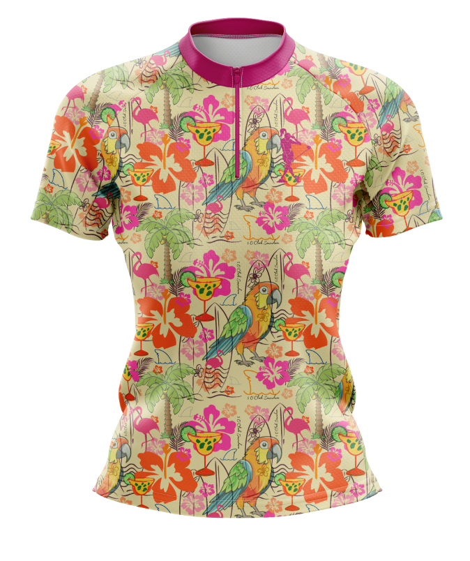 5 O'Clock Somewhere Women's Golf Quarter Collar Polo
