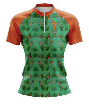 Birdie of Paradise Women's Golf Quarter Collar Polo