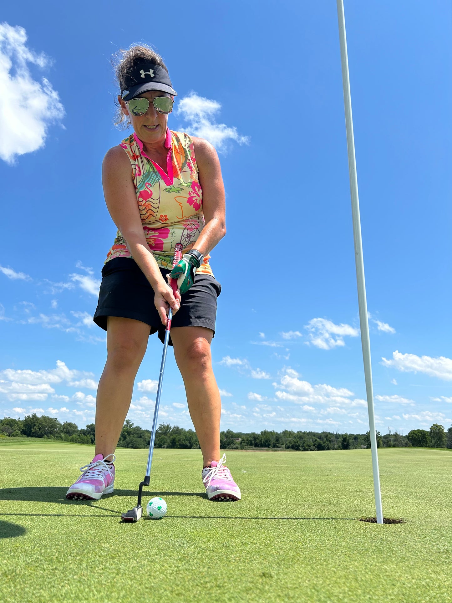 5 O'Clock Somewhere V-neck Sleeveless Women's Golf Polo