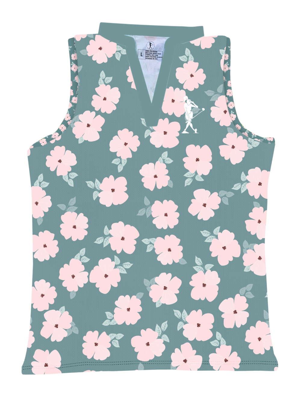 Flowers For Dayz Women's Sleeveless Golf Polo