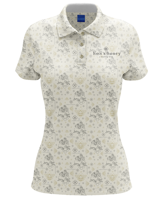 Hon's Honey Healing Hive Women's Golf Polo