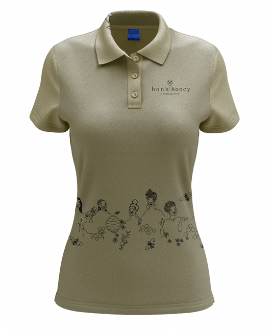 Hon's Honey Tea Towel Women's Golf Polo