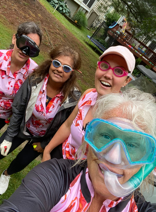 Sea You At the Club Women's Golf Sleeveless Zip Polo