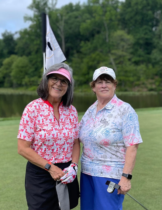 From the Bottom of My Heart Women's Quarter Collar Golf Polo