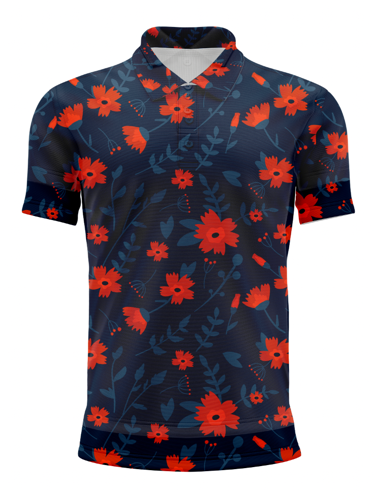 Men's Big Poppy Golf Polo
