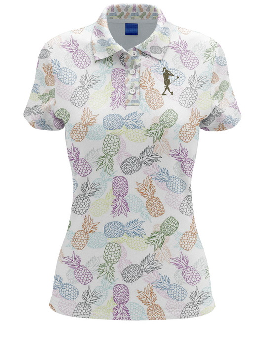 Pineapple Swingers Women's Golf Polo