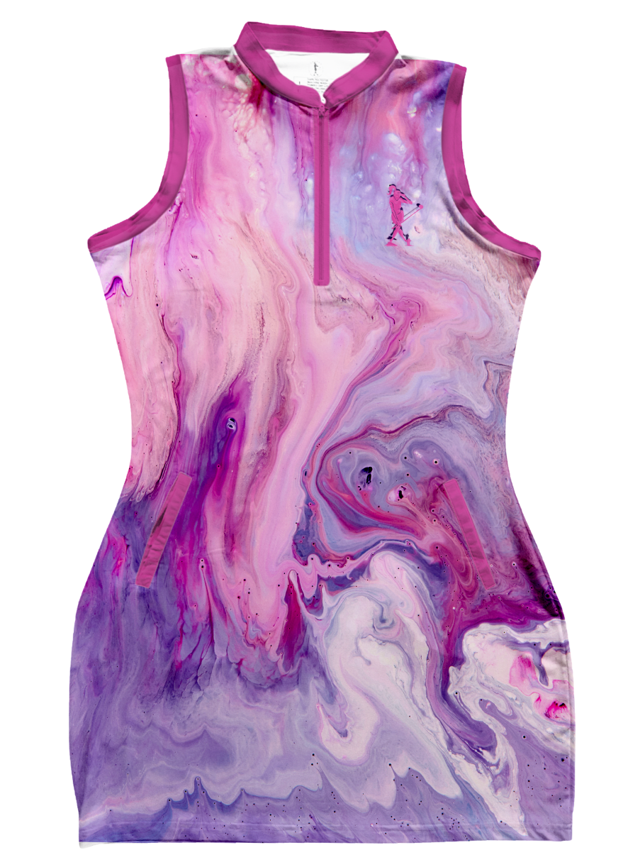 Purple Marble Women's Golf Dress