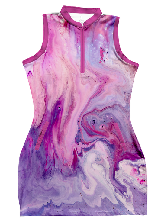Purple Marble Women's Golf Dress