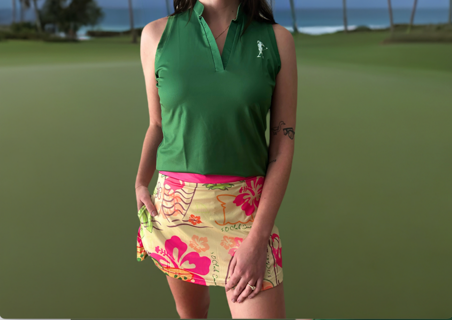 5 O'Clock Somewhere Women's Golf Ruffle Skort