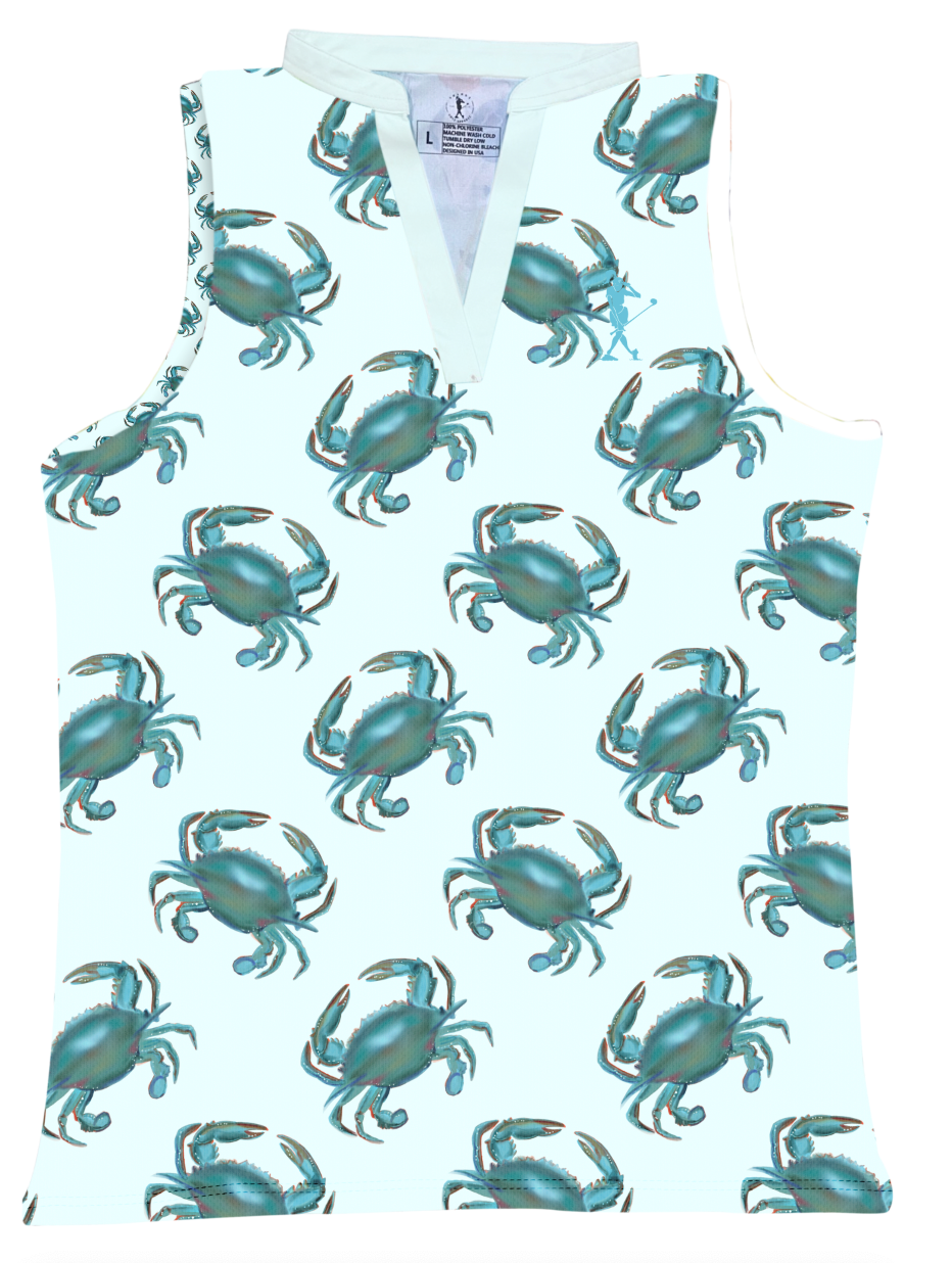 Sea You at the Blues Club Women's Golf Sleeveless V-neck Polo
