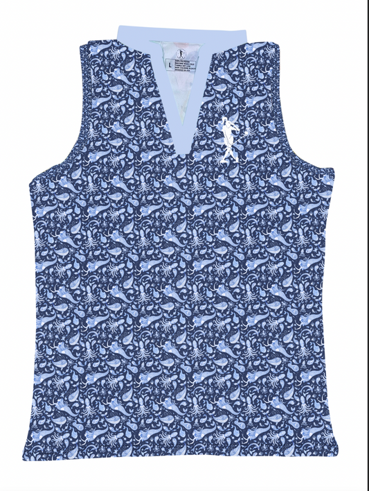 Shanktopus Sleeveless Women's Golf Polo