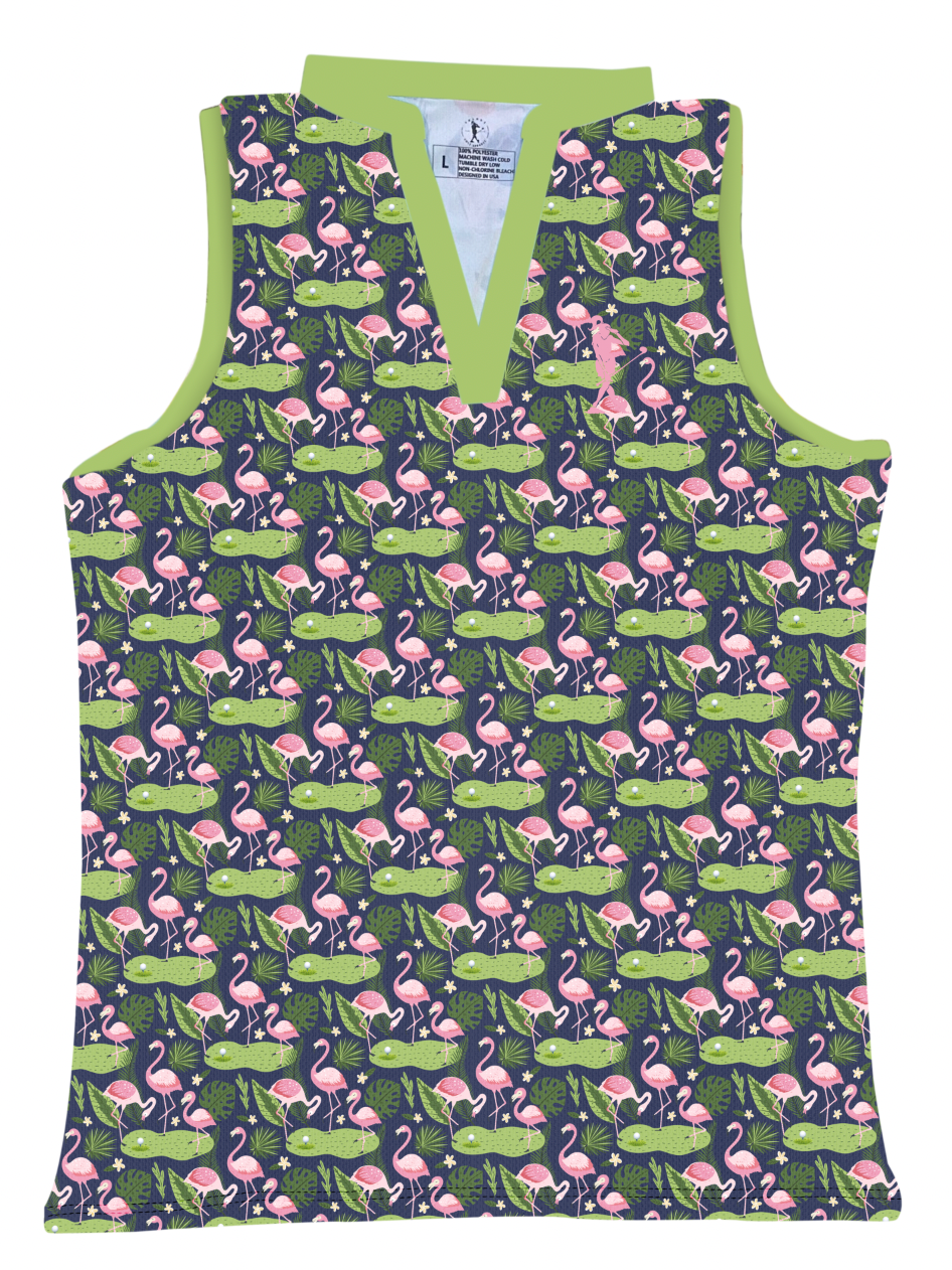 Swingin' With The Flock Women's Sleeveless Golf Polo