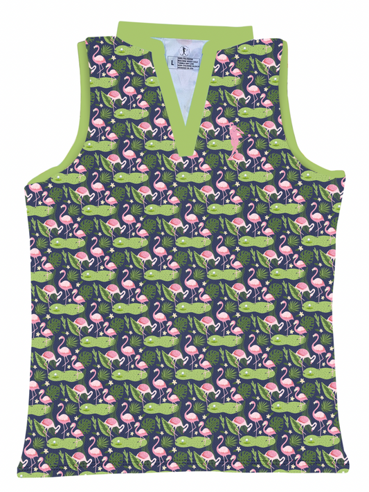 Swingin' With The Flock Women's Sleeveless Golf Polo