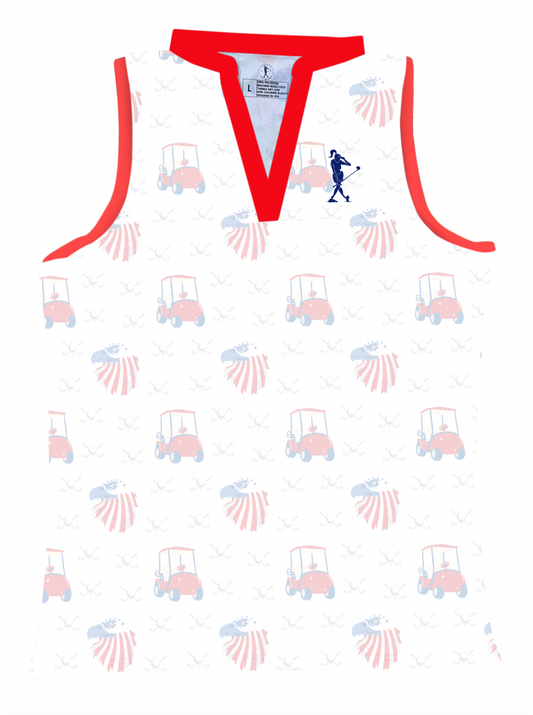 WGA Women's "RED FRIDAY" Sleeveless Polo