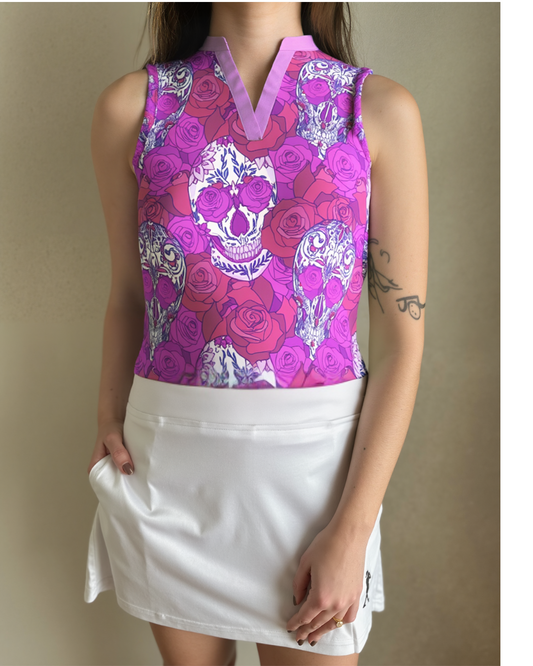 Pour Some Sugar on Me Women's Sleeveless V-neck Polo