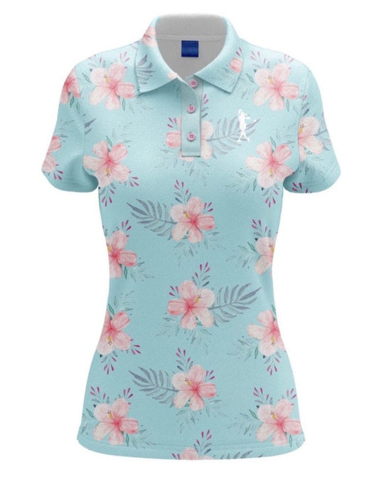 Flower Power Women's Golf Polo