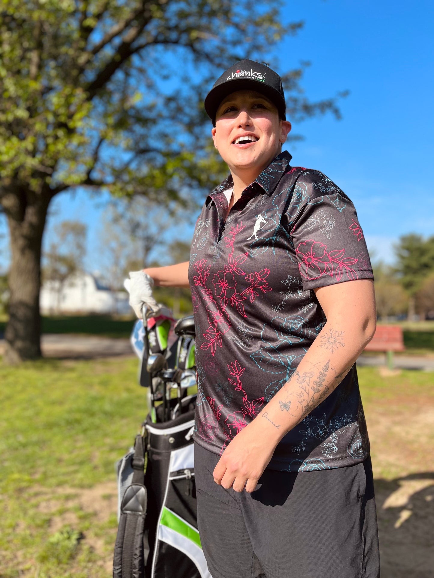 Neon Rose Women's Golf Polo