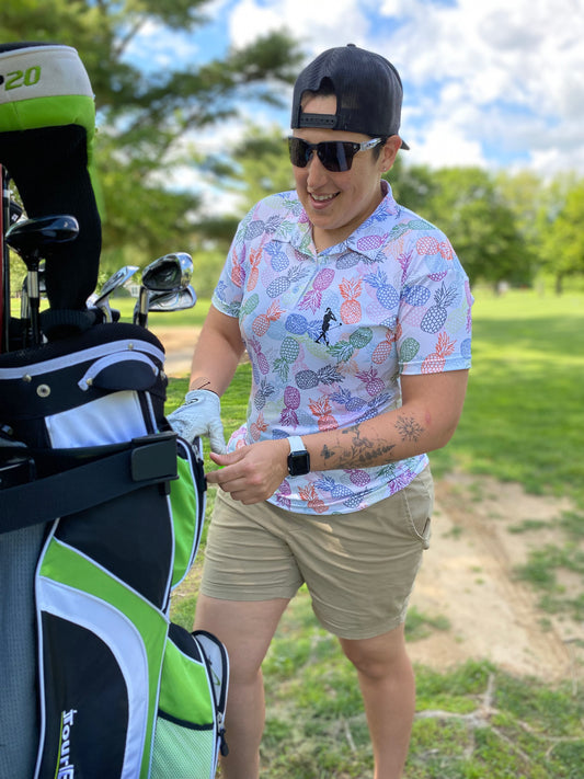 Pineapple Swingers Women's Golf Polo