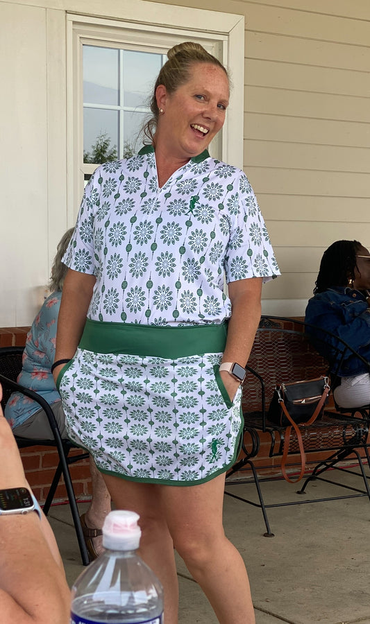 Greens Keeper Women's Quarter Collar Golf Polo