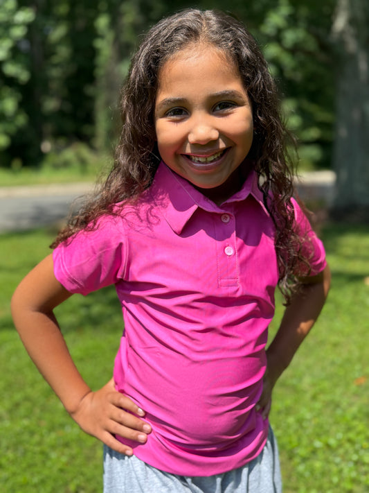 Just Pink Girls' Junior Polo