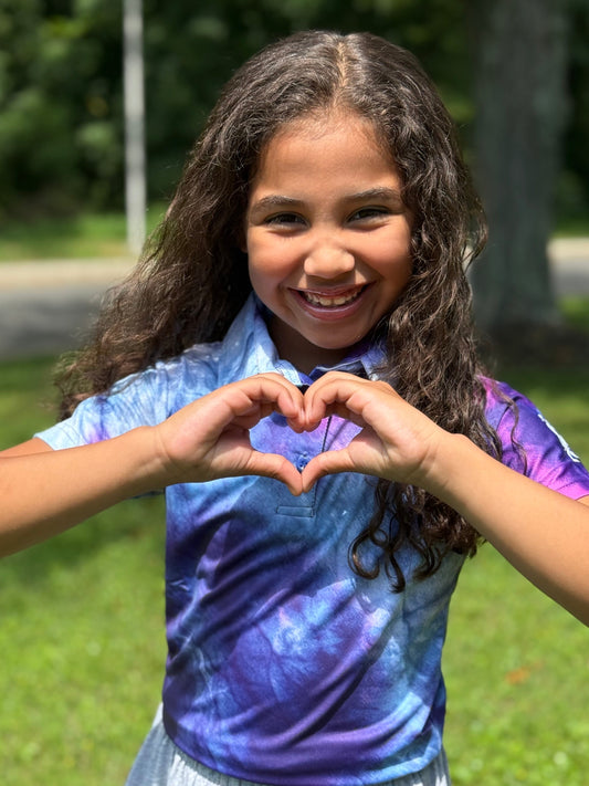 Tye Dye Let It Fly Girls' Junior Polo