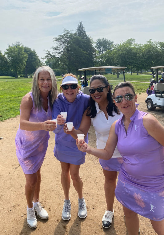 Just Purple Women's Golf Sleeveless V-neck Polo