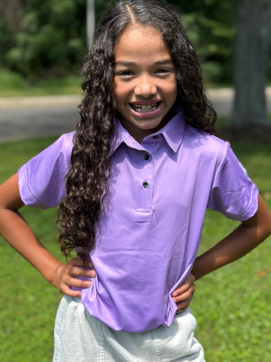 Just Purple Girls' Junior Polo