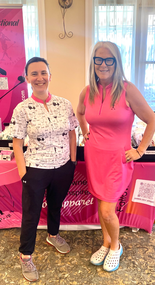 Drink Drank Shank Women's Quarter Collar Golf Polo