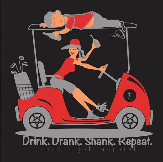 Drink Drank Shank Repeat Short Sleeve T-shirt