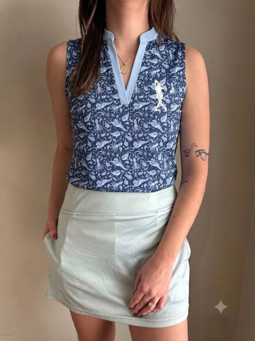 Shanktopus Sleeveless Women's Golf Polo