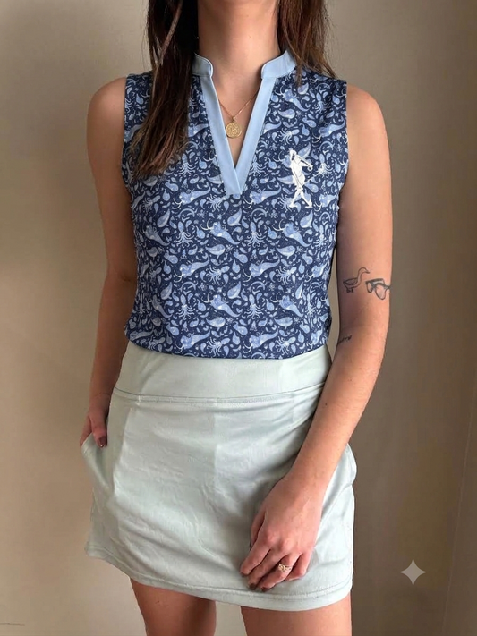 Shanktopus Sleeveless Women's Golf Polo