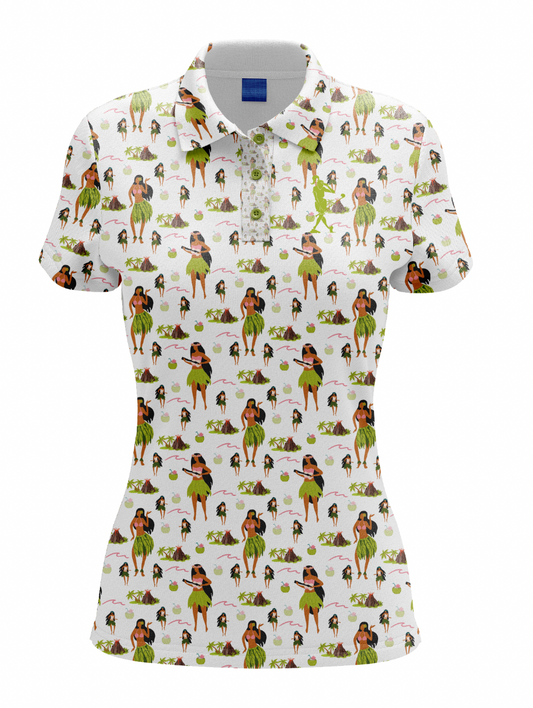 Hula Hole In One Women's Golf Polo