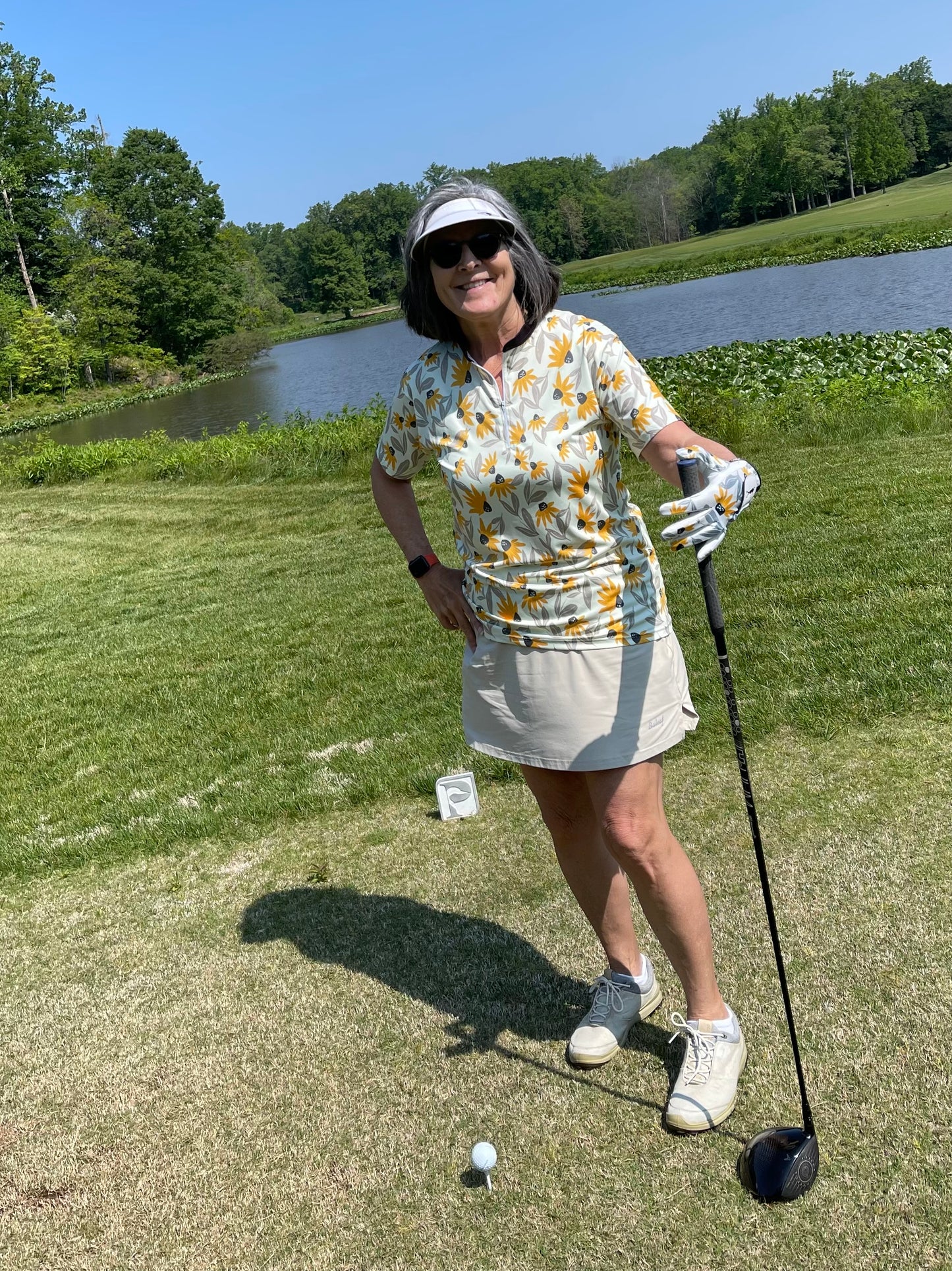 Shanks A Lot Susan Women's Golf Quarter Collar Polo