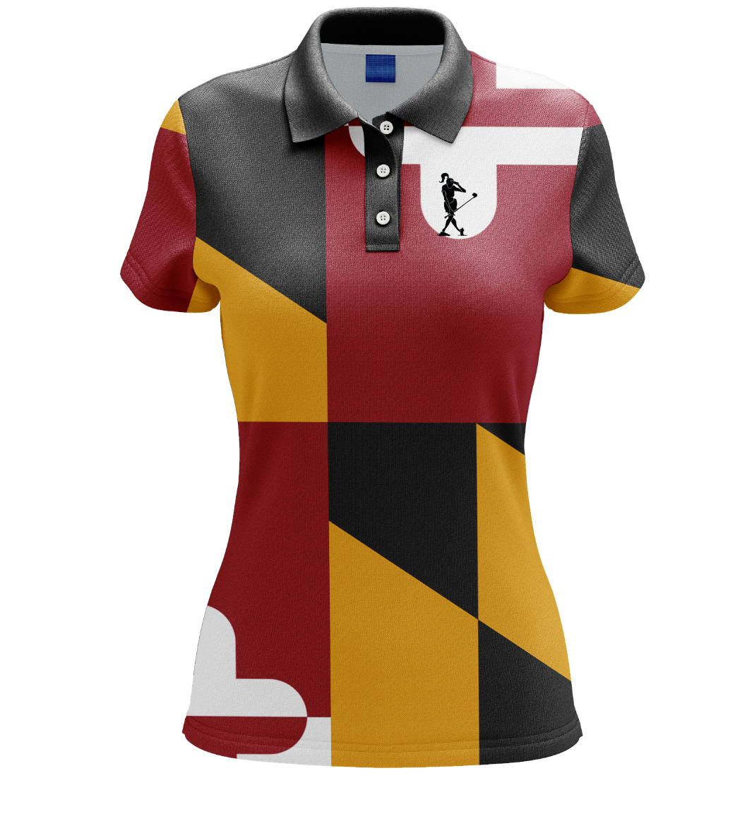 The Marylander Flag Women's Golf Polo