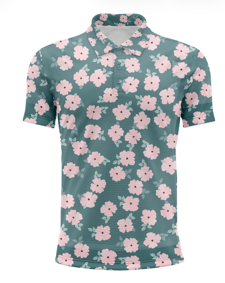 Men's Flowers For Dayz Golf Polo