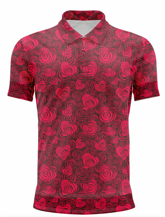 Men's Roses At The Turn Golf Polo