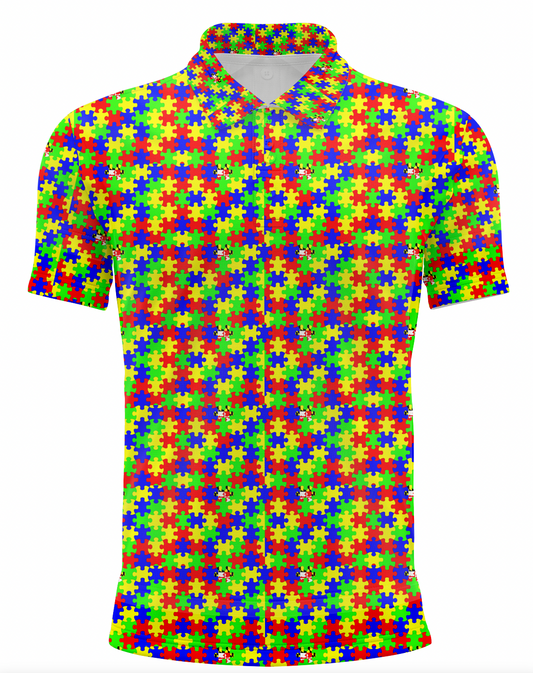 Maryland Autism Awareness Men's Golf Polo