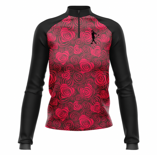 Roses At The Turn Women's Golf Quarter Zip
