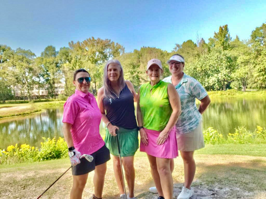 Just Emerald All-Around Women's Ruffle Golf Skort