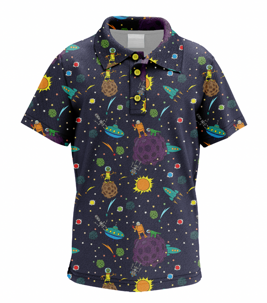 Space Invaders Boys Junior Polo