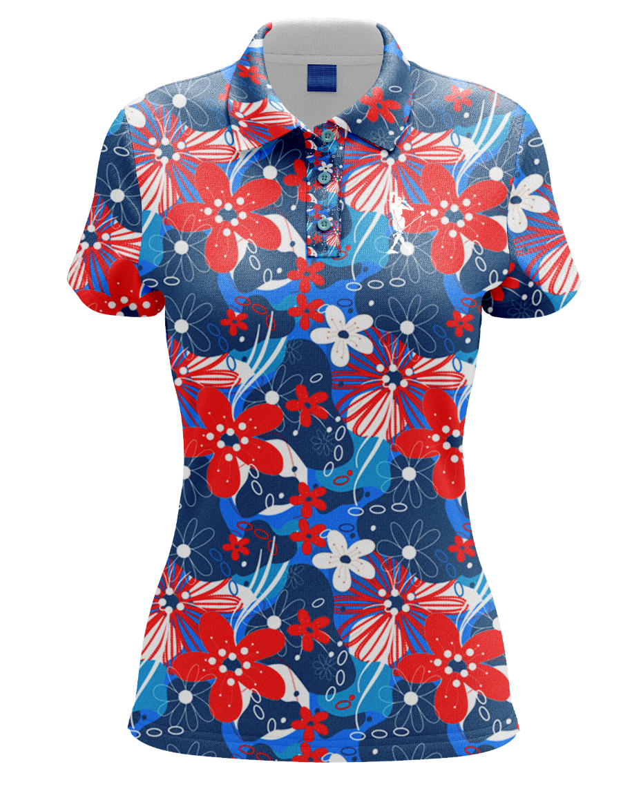 Star Spangled Shanker Womens Golf Polo