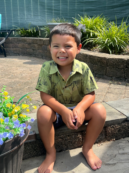 Fossil Frenzy Boys Junior Polo