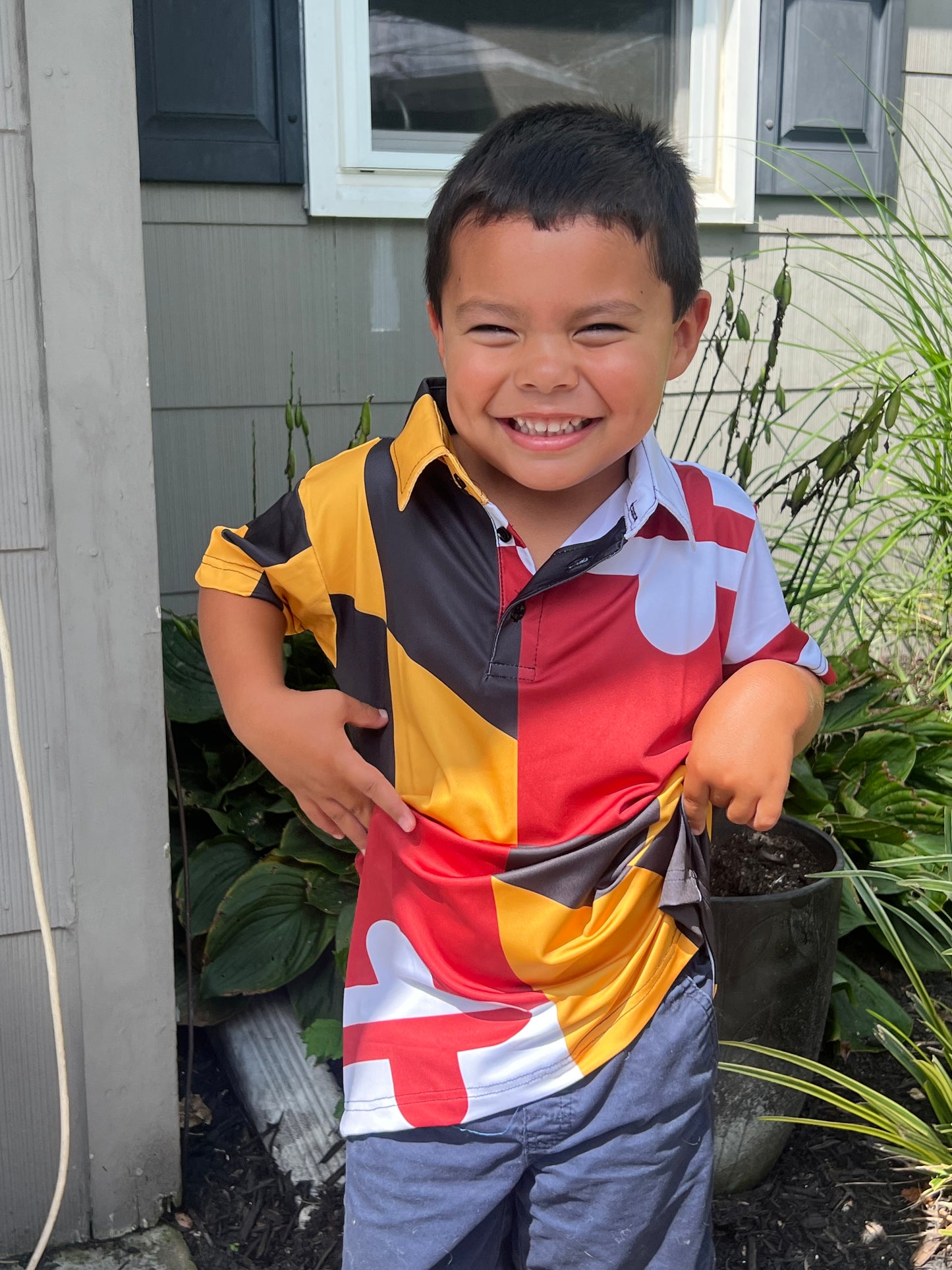 Maryland Flag Boys Junior Polo