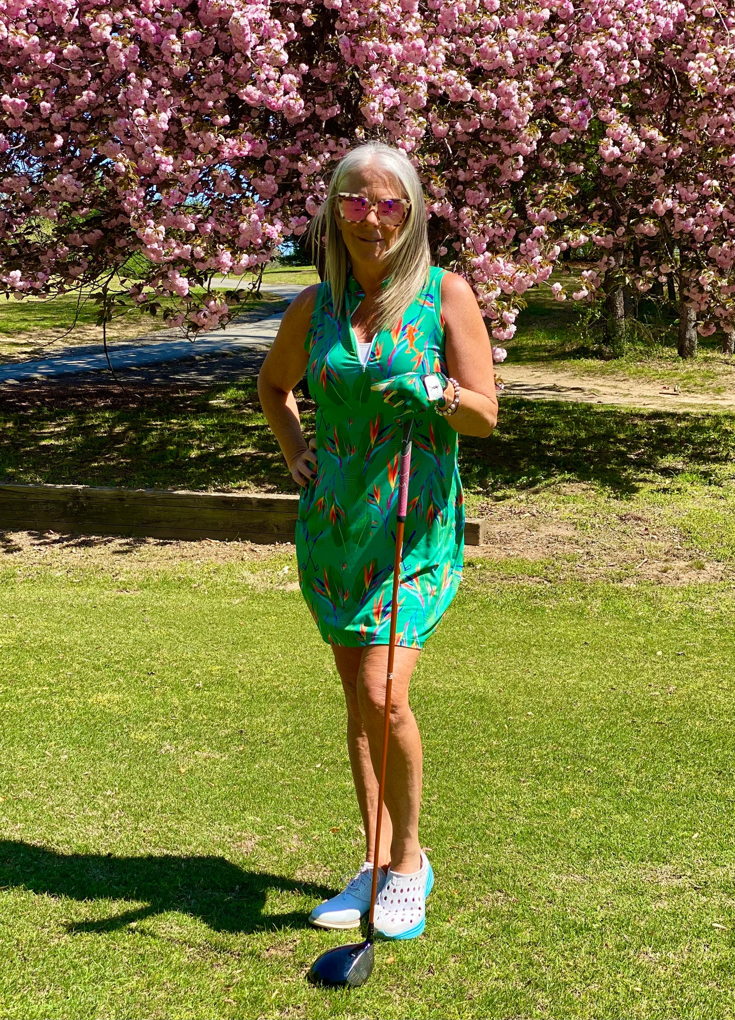 Birdie of Paradise Women's Golf Sleeveless Dress