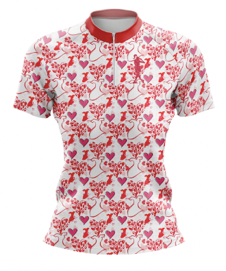 From the Bottom of My Heart Women's Quarter Collar Golf Polo
