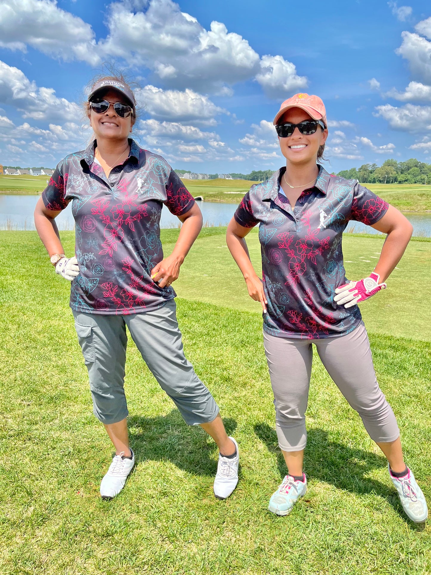 Neon Rose Women's Golf Polo