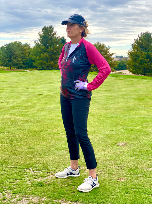 Neon Rose Quarter Zip