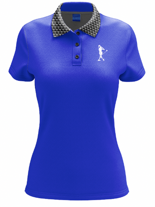Be Palm Royal Blue Women's Golf Polo